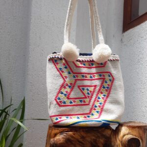 Mochila Wayúu de Mano Grande